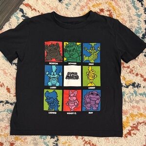 ✨5/$25✨Nintendo Black Super Mario Koopalings Graphic Tee